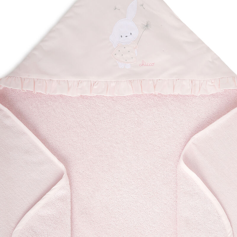 Girls Light Pink Woven Bathwrap image number 3